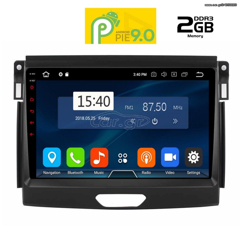 TABLET  OEM  FORD RANGER  mod. '15-'18 ANDROID 9  PIE