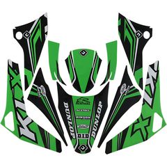 ΛΥΡΗΣ FLU DESIGNS ΣΕΤ ΑΥΤOKOΛΛΗΤΑ PRO TEAM SERIES 4 ΓΙΑ KAWASAKI KLX 110 2010-2019, 21097