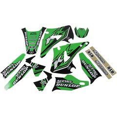 ΛΥΡΗΣ FLU DESIGNS ΣΕΤ ΑΥΤOKOΛΛΗΤΑ PRO TEAM SERIES 4 ΓΙΑ KAWASAKI KX 125 2003-2005, 21101