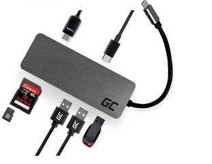 GREEN CELL ΠΡΟΣΑΡΜΟΓΕΑΣ ΠΟΛΛΑΠΛΩΝ ΣΥΝΔΕΣΕΩΝ θύρα USB-C HDMI - 7 θύρες για MacBook Pro, Dell XPS, Lenovo X1 Carbon και άλλα
