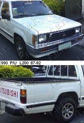 ΚΑΘΡΕΦΤΗΣ ΜΗΧΑΝ. ΧΕΙΡΟΚ. ΜΑΥΡΟΣ  ΔΕ για MITSUBISHI P/U L200 '87-'89