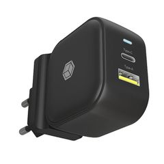 Universal φορτιστής Icy Box με 2 εξόδους 1xUSB-A & 1xUSB-C με δυνατότητα φόρτισης δύο συσκευών ταυτόχρονα & μέγιστη ισχύ 38W