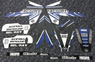 ΛΥΡΗΣ FLU DESIGNS ΣΕΤ ΑΥΤOKOΛΛΗΤΑ PRO TEAM SERIES 4 ΓΙΑ HUSQVARNA FC 350 2016-2019, 61003