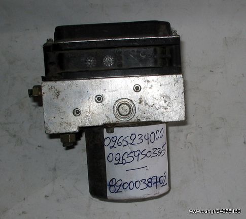 ABS RENAULT MEGANE ΜΟΝΑΔΑ ABS BOSCH 0265234000 8200038702,0265950335