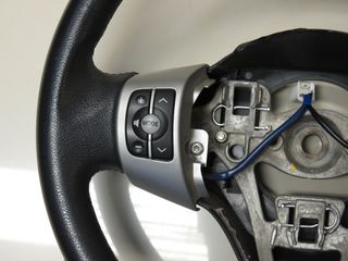 TOYOTA YARIS 2006-2011 TIMONI ΔΕΡΜΑΤΙΝΟ ΜΕ ΧΕΙΡΙΣΤΗΡΙΑ ΓΝΗΣΙΟ ΑΡΙΣΤΟ-thumb-1