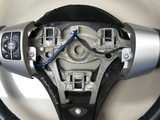 TOYOTA YARIS 2006-2011 TIMONI ΔΕΡΜΑΤΙΝΟ ΜΕ ΧΕΙΡΙΣΤΗΡΙΑ ΓΝΗΣΙΟ ΑΡΙΣΤΟ-thumb-2