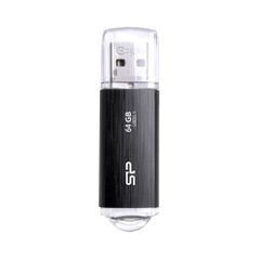 SILICON POWER USB Flash B02, 64GB, USB 3.2 Gen1, μαύρο
