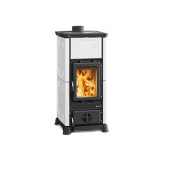 Σόμπα Ξύλου La Nordica Ενεργειακή Emiliana Λευκή 6.5kW 186m3 - Λευκό