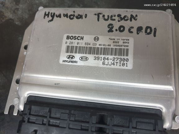 hyundai Tuscon 2.0 CRDI εγκέφαλος κινητήρα 0281011694 39104-27300