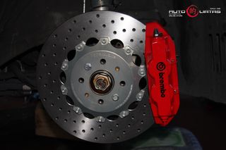 HyperBrake Brembo 4pot kit φρένων για FIAT 500 Abarth 330*28 διαιρούμενα πλευστά