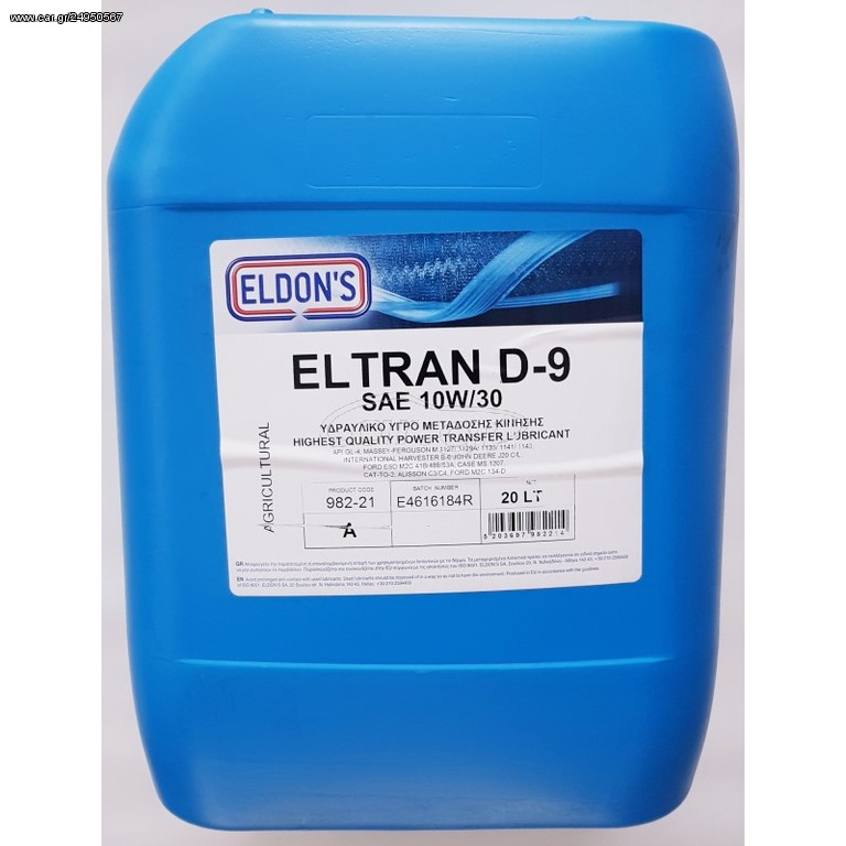 ΛΙΠΑΝΤΙΚΟ ELDON'S ELTRAN D - 9 SAE 10W/30 20L