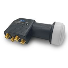 Ισχυρό LNB Universal Quad 0,1db ARLI με επιχρυσωμένους συνδέσμους F για 4 συμμετέχοντες
