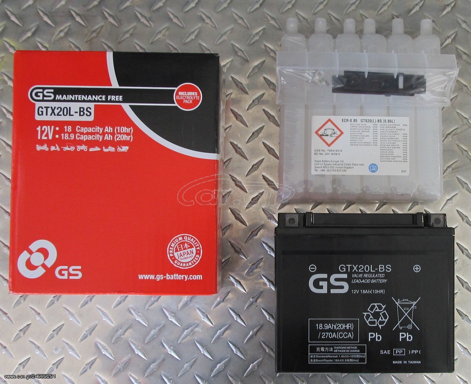 GS ΜΠΑΤΑΡΙΑ GTX20L-BS 
