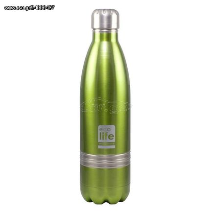 Ecolife Οικολογικό Ανοξείδωτο Πράσινο Thermos 750ml