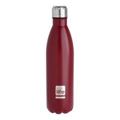 Ecolife Οικολογικό Ανοξείδωτο Κόκκινο Ματ Thermos 1000ml