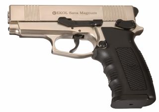 EKOL SAVA MAGNUM SATIN 9mm Πιστόλι αντίγραφο ισχυρού κρότου Σηματοδοσίας με ΔΩΡΟ 1 κουτί αβολίδωτα Σηματοδοσίας (50 τμχ) ΒΛΕΠΕ ΣΗΜΑΝΤΙΚΗ ΠΡΟΕΙΔΟΠΟΙΗΣΗ ΑΣΦΑΛΕΙΑΣ ΠΕΛΑΤΩΝ