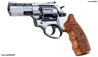 ZORAKI R2 3” REVOLVER SHINY CHROME 9mm Πιστόλι αντίγραφο starter pistol-ισχυρού κρότου Σηματοδοσίας