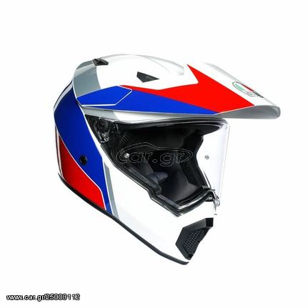 ΚΡΑΝΟΣ DUAL AX-9 ATLANTE WHITE/BLUE/RED MPINLOCK| AGV