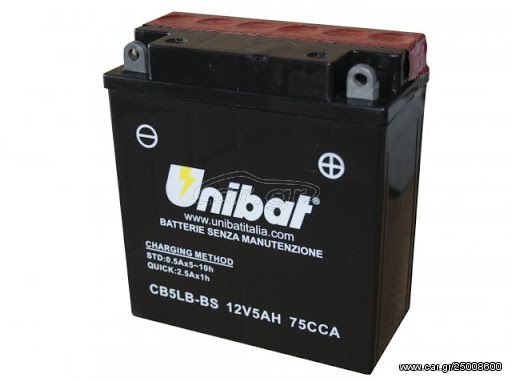 ΜΠΑΤΑΡΙΑ UNIBAT YB5LB-BS 12V