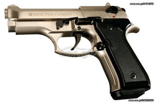 EKOL FIRAT COMPACT SATIN 9mm Πιστόλι αντίγραφο starter pistol-ισχυρού κρότου Σηματοδοσίας