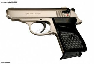 EKOL MAJOR SATIN 9mm Πιστόλι αντίγραφο starter pistol-ισχυρού κρότου Σηματοδοσίας