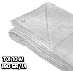 ΜΟΥΣΑΜΑΣ ΑΔΙΑΒΡΟΧΟΣ 7x10m, 190gr/m2 Λευκός