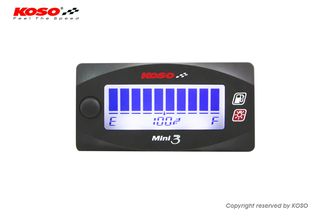 KOSO Fuel Gauge Digital Mini Style 3 (KO-BA003250) ένδειξη στάθμης καυσίμου 