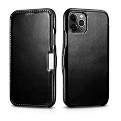 Θήκη iCarer Vintage Leather Wallet Apple iPhone 11 Pro Max (6.5") Black