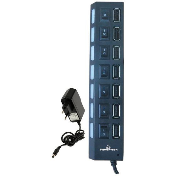 POWERTECH USB 2V HUB 7 PORT