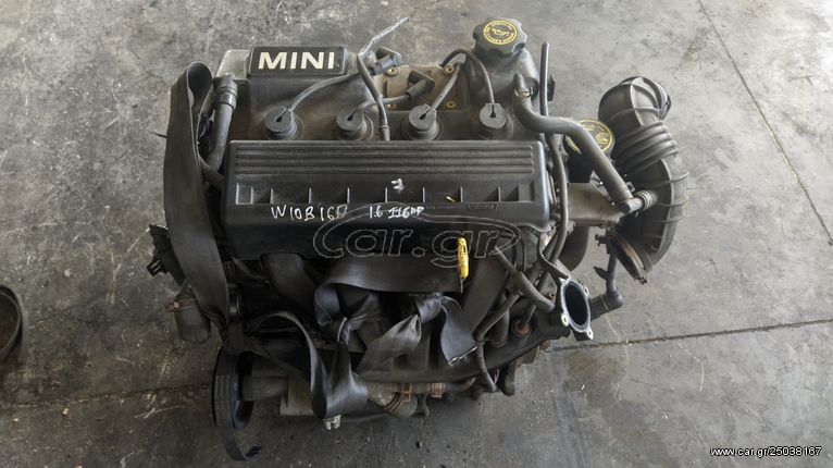 Κινητήρας MINI, τύπος W10B16, 1.6lt (1.598 cm³) SOHC 16V 90 PS, από Mini ONE/Cooper 2001-2006. 120.000km