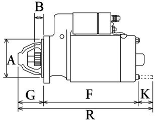Μίζα Peugeot 807 / Boxer / Expert / Partner / Traveller (12V 1.7KW) - 9647157980-thumb-2