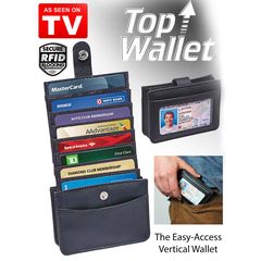 Πορτοφόλι με 16 Θήκες για Κάρτες - Top Wallet 16 Cards