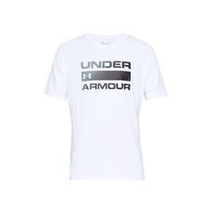 Under Armour Team Issue Wordmark Αθλητικό Ανδρικό T-shirt Λευκό με Λογότυπο 1329582-100