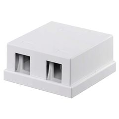 GOOBAY Keystone κυτίο 79366 για 2 θύρες δικτύου 61.42mm σε λευκό χρώμα