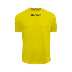 Givova One Ανδρικό Αθλητικό T-shirt Κοντομάνικο Κίτρινο MAC01-0007