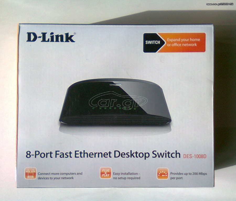 D-Link switch 8-port DES-1008D