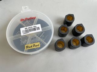 ΜΠΙΛΙΕΣ ΒΑΡΙΑΤΟΡ RACING DR.PULLEY SET ΜΑΥΡΕΣ SYM CRUISYM 300 F4 BLACK 