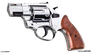 ZORAKI R2 2” REVOLVER SHINY CHROME 9mm Πιστόλι αντίγραφο starter pistol-ισχυρού κρότου Σηματοδοσίας