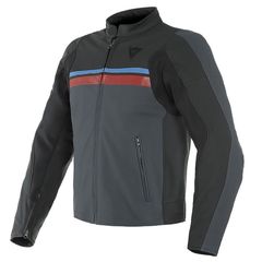 ΜΠΟΥΦΑΝ DAINESE HF 3 LEATHER JACKET (Black-Ebony-Red-Blue)