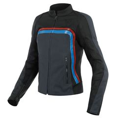 ΜΠΟΥΦΑΝ DAINESE LOLA 3 LADY LEATHER JACKET (Black-Ebony-Red-Blue)