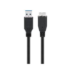 GOOBAY καλώδιο USB 3.0 σε micro Τype B 95734, 5 Gbit/s, 0.5m, μαύρο
