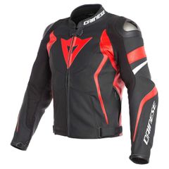 ΜΠΟΥΦΑΝ DAINESE AVRO 4 LEATHER JACKET (Black-Matt-Lava-Red-White)