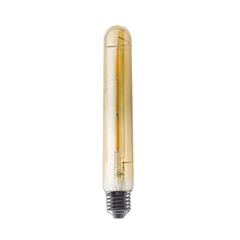 Διακοσμητική λάμπα led T30 σωλήνας E27 4W ντιμαριζόμενη 230V 2700k θερμό λευκό φως 400lm 185mm με μελί κάλυμμα