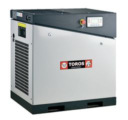 Αεροσυμπιεστής κοχλιοφόρος 7.5hp με δοχείο 500 λιτρα κάθετο έτοιμο για λειτουργία