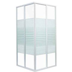 Sanitec A 905 90x90 cm Τετράγωνα Κρύσταλλα Tempered Glass Ντουζιέρας