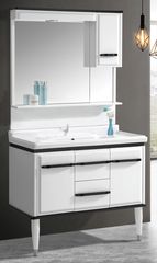 Έπιπλο μπάνιου PVC με νιπτήρα και καθρέφτη PVC set-0101 -RIVA-100