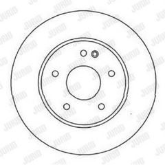 Σετ Δισκόπλακες JURID 562013JC  εμπρός Mercedes W203/W208/W209/R171 SLK