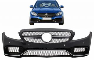 Front Bumper suitable for MERCEDES C-Class W205 S205 C205 A205 (2014-) Limousine T-Model Coupe Cabriolet C63 A-Design WWW.EAUTOSHOP.GR