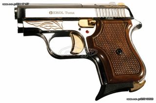 EKOL TUNA NIKEL ENGRAVED 8mm πιστόλι αντίγραφο starter pistol-ισχυρού κρότου Σηματοδοσίας