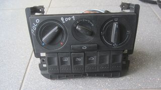 Χειριστήρια καλοριφέρ, με διακόπτες θέρμανσης και ανακύκλωσης αέρα  από VW Polo 6N2 '99-'01, VW Lupo '01-'05